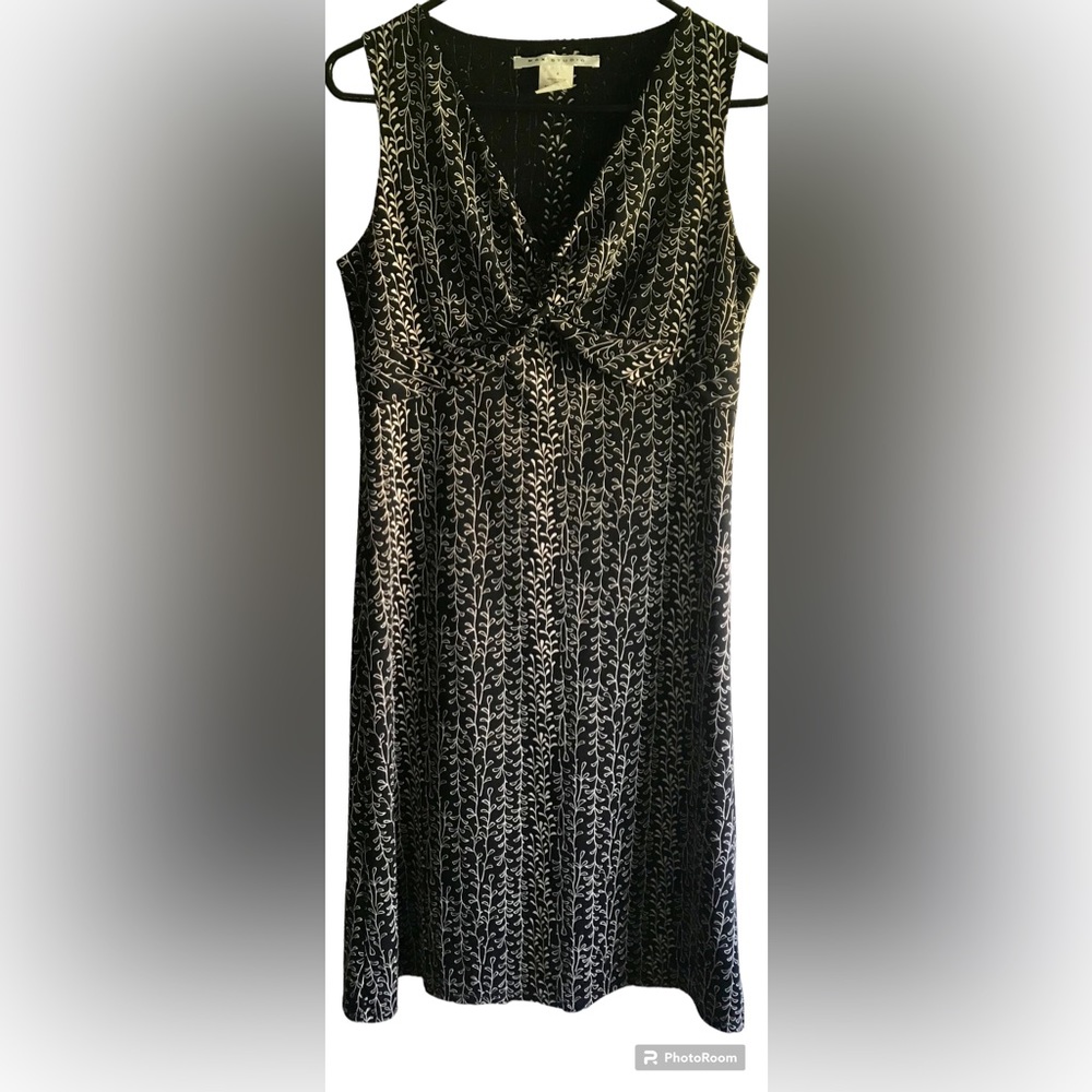 MAX STUDIO POLYESTER SLEEVELESS MIDI DRESS